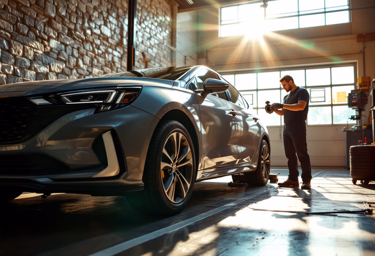 image of car tire rotation service